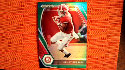2021 Panini Prizm Draft Picks Football Green Prizm #71 Henry Ruggs III - Alabama Crimson Tide/Las Vegas Raiders