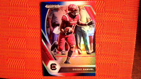 2021 Panini Prizm Draft Picks Football Red, White, and Blue Prizm #69 Deebo Samuel - South Carolina Gamecocks/San Francisco 49ers