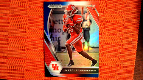 2021 Panini Prizm Draft Picks Football Red, White and Blue Prizm Rookie #122 Marquez Stevenson - Houston Cougars/Buffalo Bills