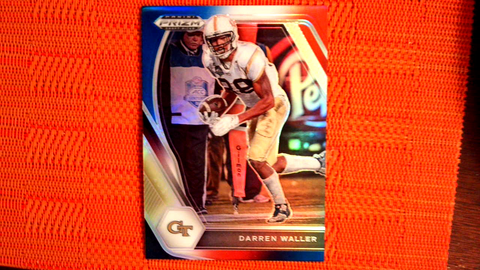 2021 Panini Prizm Draft Picks Football Red, White, and Blue Prizm #44 Darren Waller - Georgia Tech Yellow Jackets/Las Vegas Raiders