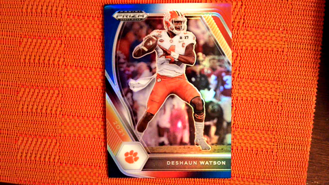 2021 Panini Prizm Draft Picks Football Red, White, and Blue Prizm #2 Deshaun Watson - Clemson Tigers/Houston Texans