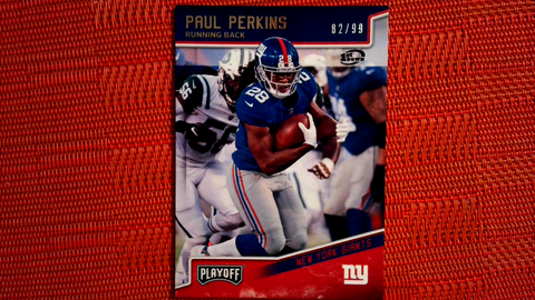 2018 Panini Playoff 1st Down Gold #141 Paul Perkins /99