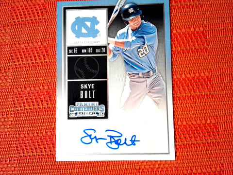 2015 Panini Contenders Baseball Skye Bolt Auto