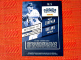 2015 Panini Contenders Season Tick. Matt Chapman #51 rookie card