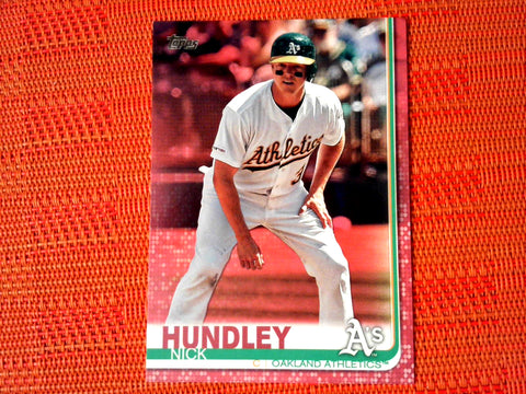 2019 Topps Update Mother's Day Pink 48/50 Nick Hundley #US195