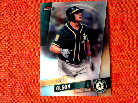 2019 Topps Finest Baseball Refractor #93 Matt Olson