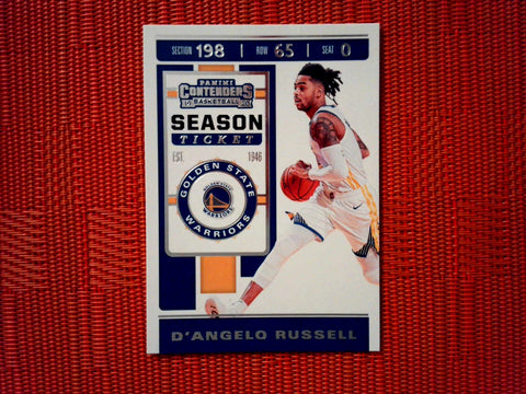 2019-20 Panini Contenders NBA Basketball - 21 D'Angelo Russell - Golden State Warriors (Base)