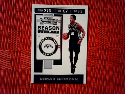 2019-20 Panini Contenders NBA Basketball - 25 DeMar DeRozan - San Antonio Spurs (Base)