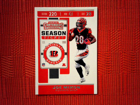 2019 Panini Contenders NFL 25 Joe Mixon - Cincinnati Bengals (Base)