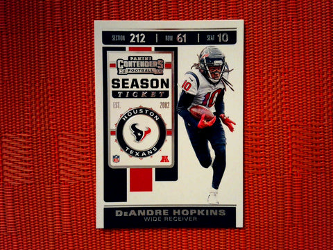 2019 Panini Contenders NFL 35 DeAndre Hopkins - Houston Texans (Base)