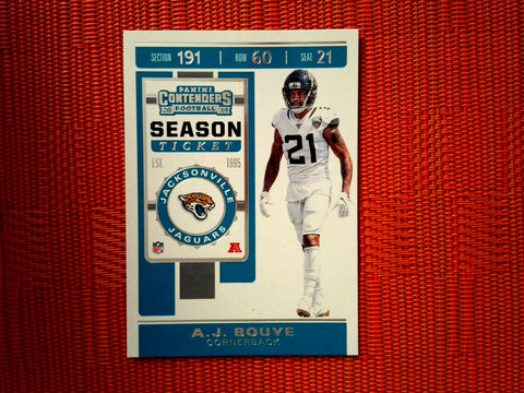 2019 Panini Contenders NFL 38 A.J. Bouye - Jacksonville Jaguars (Base)