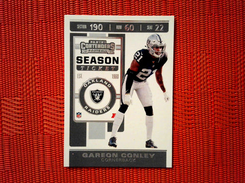 2019 Panini Contenders NFL 44 Gareon Conley - Oakland Raiders (Base)
