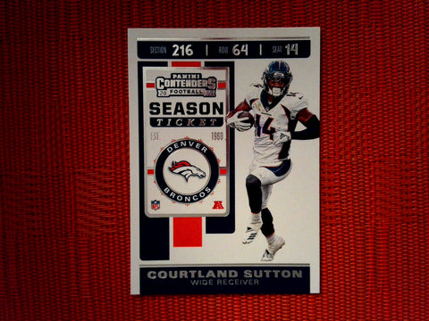 2019 Panini Contenders NFL 46 Courtland Sutton - Denver Broncos (Base)
