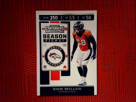 2019 Panini Contenders NFL 47 Von Miller - Denver Broncos (Base)