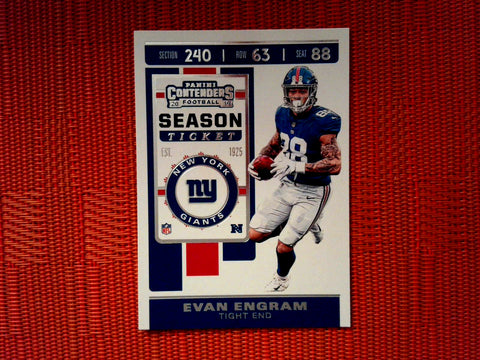 2019 Panini Contenders NFL 53 Evan Engram - New York Giants (Base)