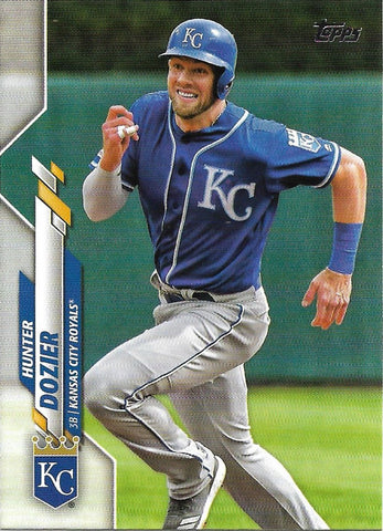 2020 Topps #54 Hunter Dozier - Kansas City Royals