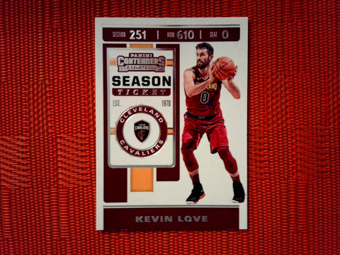 2019-20 Panini Contenders NBA Basketball - 60 Kevin Love - Cleveland Cavaliers (Base)