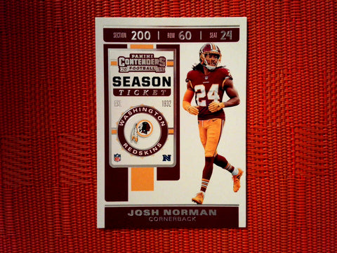 2019 Panini Contenders NFL 61 Josh Norman - Washington Redskins (Base)