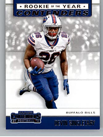 2019 Panini Contenders NFL #16 Devin Singletary - Buffalo Bills (Rookie of the Year Contenders Set)