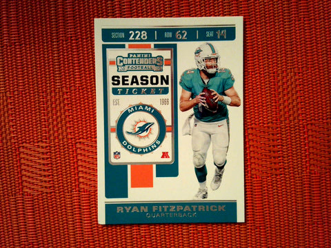 2019 Panini Contenders NFL 6 Ryan Fitzpatrick - Miami Dolphins (Base)