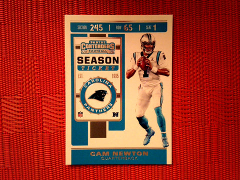 2019 Panini Contenders NFL 75 Cam Newton - Carolina Panthers (Base)