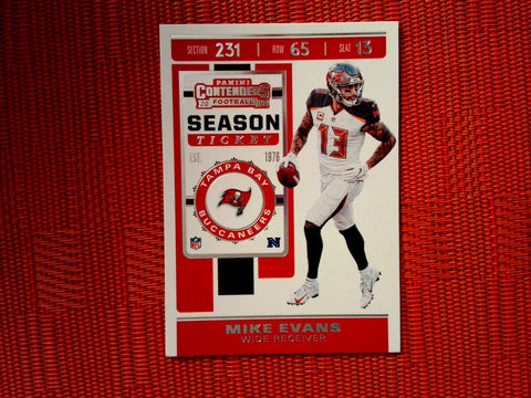 2019 Panini Contenders NFL 82 Mike Evans - Tampa Bay Buccaneers (Base)
