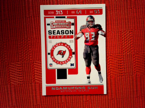 2019 Panini Contenders NFL 83 Ndamukong Suh - Tampa Bay Buccaneers (Base)