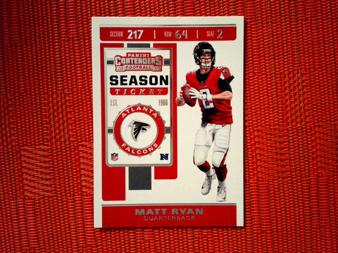 2019 Panini Contenders NFL 84 Matt Ryan - Atlanta Falcons (Base)