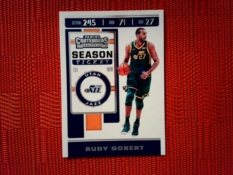 2019-20 Panini Contenders NBA Basketball - 89 Rudy Gobert - Utah Jazz (Base)