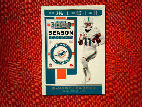 2019 Panini Contenders NFL 8 DeVante Parker - Miami Dolphins (Base)