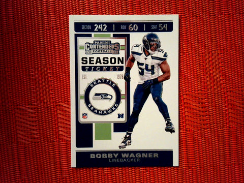 2019 Panini Contenders NFL 91 Bobby Wagner - Seattle Seahawks (Base)