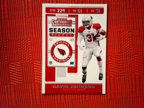 2019 Panini Contenders NFL 93 David Johnson - Arizona Cardinals (Base)