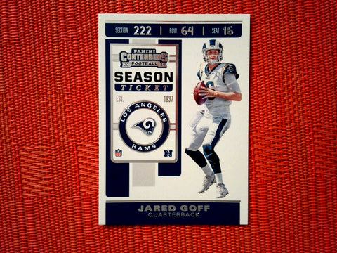 2019 Panini Contenders NFL 96 Jared Goff - Los Angeles Rams (Base)
