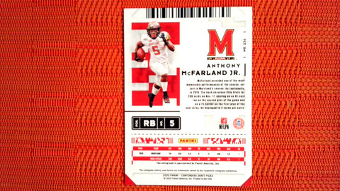 Anthony McFarland Jr 2020 Contenders Draft College Ticket Rookie Auto - Steelers Default Title