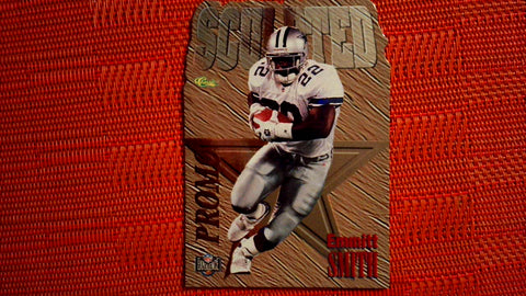 EMMITT SMITH 1996 CLASSIC NFL EXPERIENCE Sculpted Die Cut FOOTBALL Promo CARD Default Title