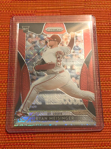 2019 Panini Prizm Red Mojo Ryan Meisinger Rc #221 St. Louis Cardenals 258/299