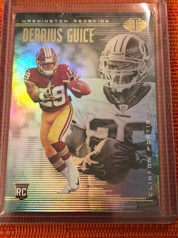 2018 Panini Illusions Football #12 Derrius Guice Clinton Portis Redskins