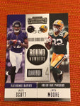 Jaleel Scott J'Mon Moore Round Numbers 2018 Panini Contenders # RNA-SM