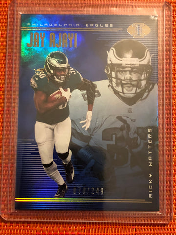 2018 Panini Illusions Blue #55 Jay Ajayi Ricky Watters /249