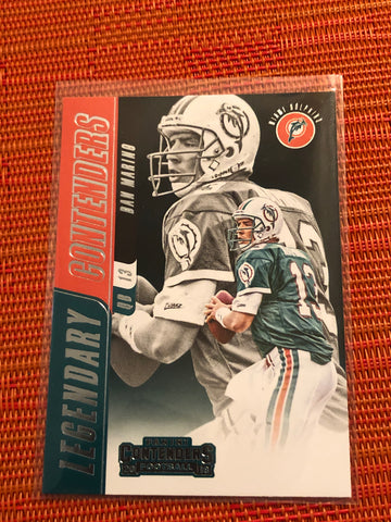 2018 Contenders Dan Marino Legendary Contenders Insert HOF DOLPHINS