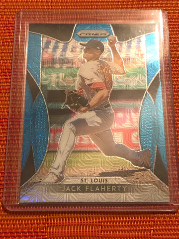 2019 Prizm Blue Mojo Refractor #182 Jack Flaherty /399