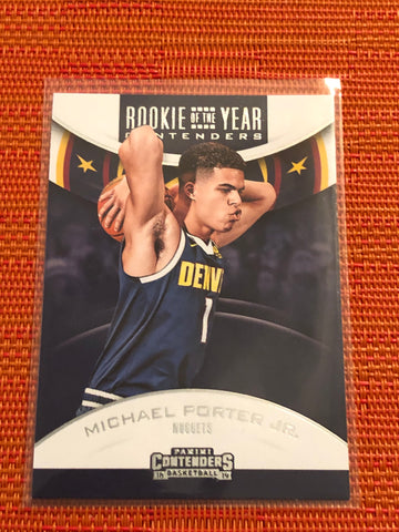 2018-19 PANINI CONTENDERS ROOKIE OF THE YEAR #5 MICHAEL PORTER JR.