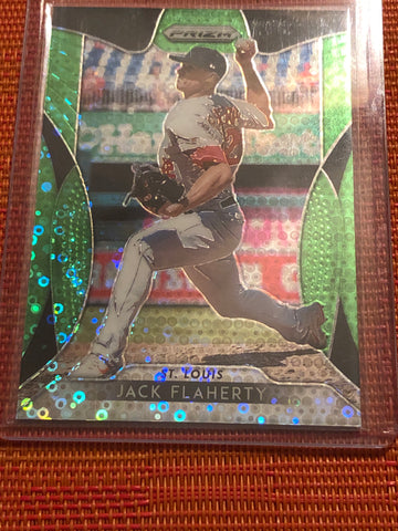 2019 PRIZM GREEN DONUT #182 JACK FLAHERTY 171/199 CARDINALS