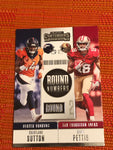 2018 Contenders Football Round Numbers #RNA-SP Dante Pettis Courtland Sutton