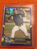 2018 Bowman Draft Chrome Purple Refractor ADRIAN MOREJON 046/250 Padres