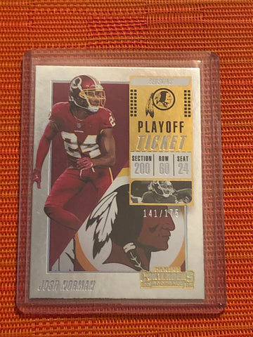 2018 Panini Contenders Playoff Tick. #2 Josh Norman /175