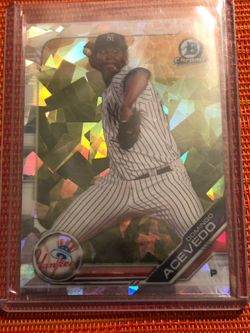 DOMINGO ACEVEDO 2019 BOWMAN CHROME PROSPECTS ATOMIC REFRACTOR #BCP-34