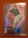 2018 Panini Chronicles Spectra Pink Prizm Refractor /75 Brian Anderson Marlins