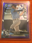 2018 Bowman Draft Baseball Purple Refractor Parallel Nick Solak /250 RC Rays