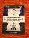 Jaleel Scott J'Mon Moore Round Numbers 2018 Panini Contenders # RNA-SM